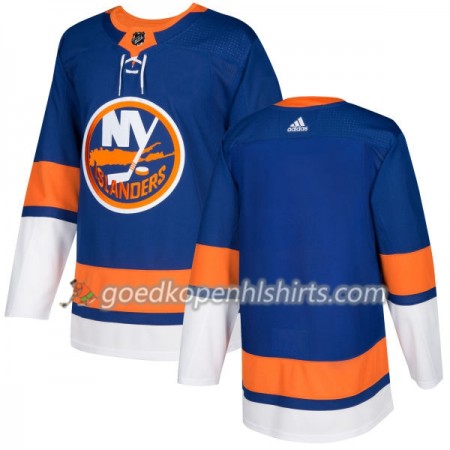 New York Islanders Blank Adidas 2017-2018 Royal Authentic Shirt - Mannen